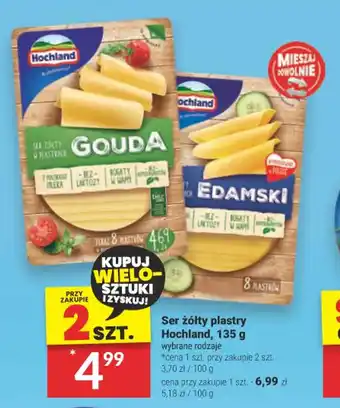 Twój Market Ser żółty plastry Hochland, 135 g oferta
