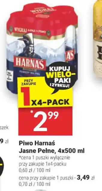 Twój Market Piwo Harnas Jasne Pełne, 500 ml oferta