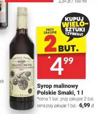 Syrop malinowy Polskie Smaki, 1 l