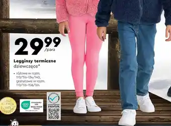 Biedronka Legginsy termiczne dziewczęce oferta
