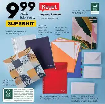 Biedronka Kayet Artykuły biurowe oferta