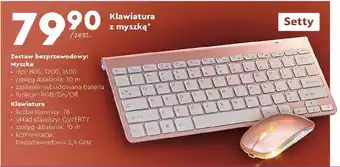 Biedronka Setty Klawiatura z myszką oferta