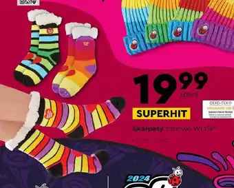 Biedronka Skarpety zimowe WOŚP oferta
