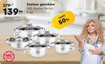 Biedronka Zestaw garnków MG Home Verso 9 elementów oferta
