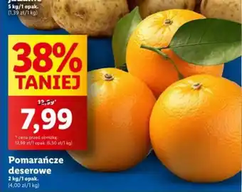 Lidl Pomarańcze deserowe 2 kg oferta