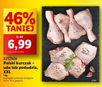 Lidl RZEŹNIK Polski kurczak - uda lub podudzia, XXL 1 kg oferta