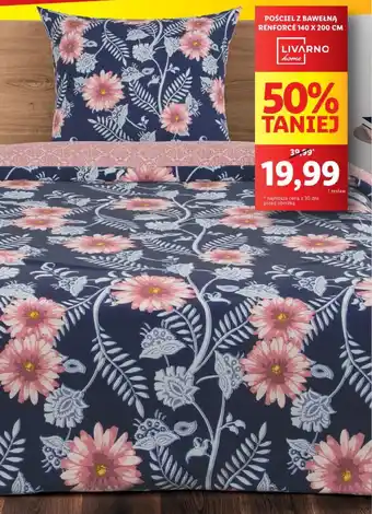 Lidl LIVARNO home POŚCIEL Z BAWEŁNĄ RENFORCÉ 140 X 200 CM oferta