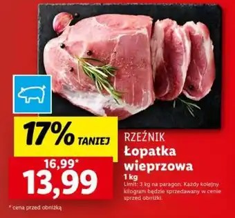 Lidl RZEŹNIK Łopatka wieprzowa 1 kg oferta