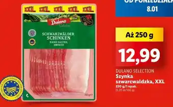 Lidl DULANO SELECTION Szynka szwarcwaldzka, XXL 250 g oferta