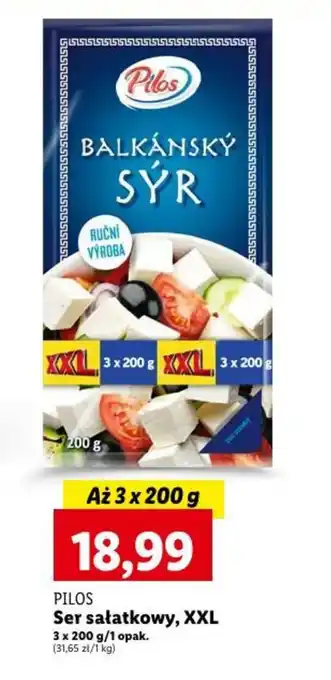 Lidl PILOS Ser sałatkowy, XXL 3 x 200 g oferta
