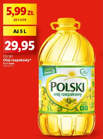 Lidl POLSKI Olej rzepakowy 5 l oferta