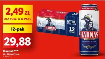 Lidl Harnaś 12 x 500 ml oferta