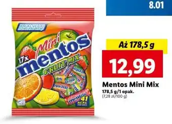 Lidl Mentos Mini Mix 178,5 g oferta