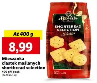Lidl Mieszanka ciastek maślanych shortbread selection 400 g oferta