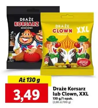 Draże Korsarz lub Clown, XXL 130 g