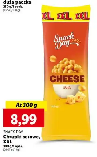 Lidl SNACK DAY Chrupki serowe, XXL 300 g oferta