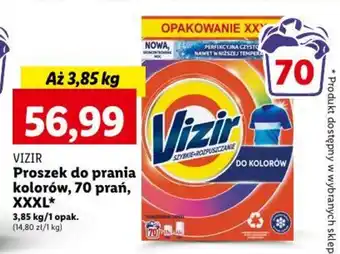Lidl VIZIR Proszek do prania kolorów, 70 prań, XXXL 3,85 kg oferta