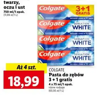 Lidl COLGATE Pasta do zębów 3+1 gratis, 4 x 75 ml oferta