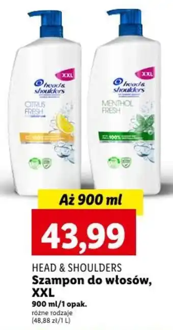 Lidl HEAD & SHOULDERS Szampon do włosów, XXL 900 ml oferta