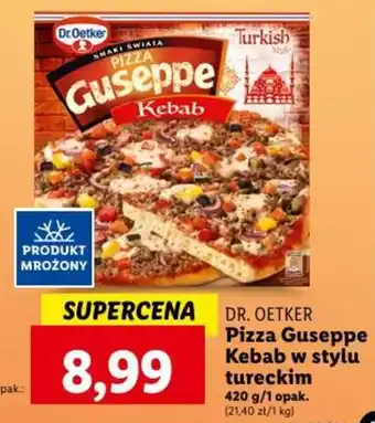 Lidl Dr. Oetker Pizza Guseppe Kebab w stylu tureckim 420 g oferta