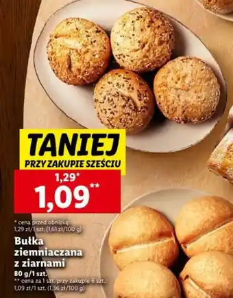 Lidl Bułka ziemniaczana z ziarnami 80 g oferta