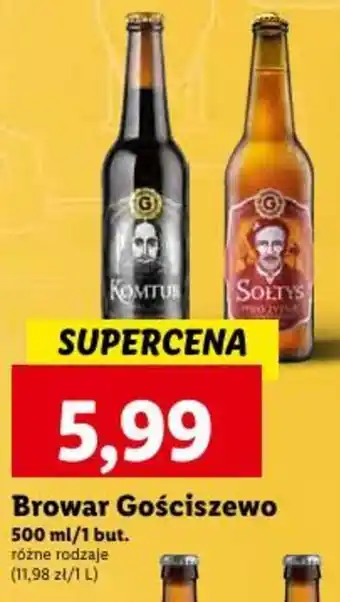 Lidl Browar Gościszewo 500 ml oferta