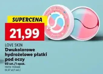 Lidl LOVE SKIN Dwukolorowe hydrożelowe płatki pod oczy 60 szt. oferta