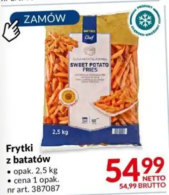 Makro Frytki z batatów oferta