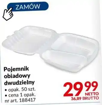 Makro Pojemnik obiadowy dwudzielny oferta
