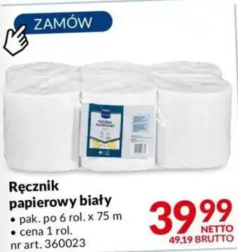 Makro Ręcznik papierowy biały oferta