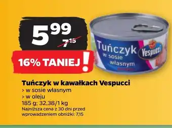 Netto Tuńczyk w sosie własnym vespucci oferta