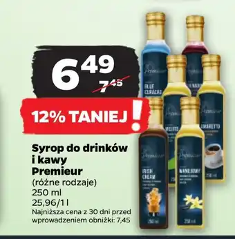 Netto Syrop do kawy premieur oferta