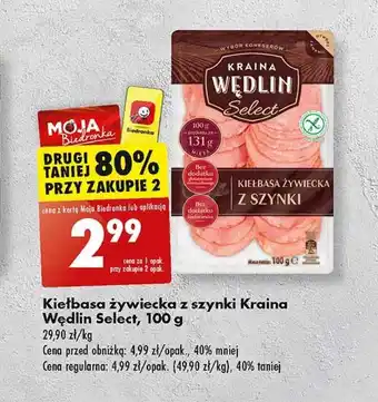 Biedronka Kiełbasa kraina wędlin oferta