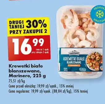 Biedronka Blanszowane krewetki marinero oferta