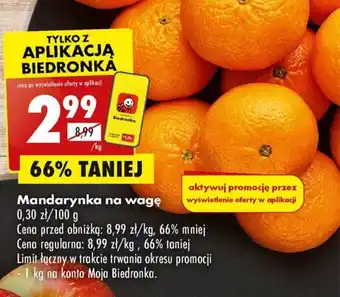 Biedronka Mandarynka na wagę 1 kg oferta