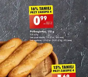 Biedronka Półbagietka, 110 g oferta