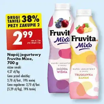 Biedronka Napój jogurtowy Fruvita Mixo, 700 g oferta
