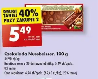 Biedronka Czekolada Nussbeisser, 100 g oferta