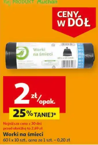 Auchan Worki na śmieci auchan oferta