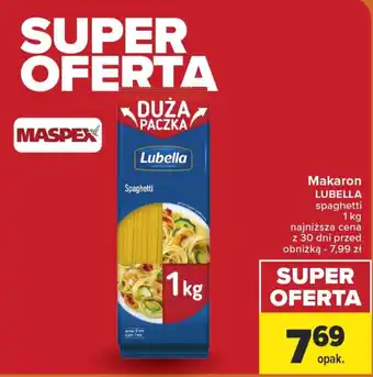 Carrefour Makaron LUBELLA spaghetti 1 kg oferta