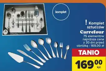 Carrefour Komplet sztućców Carrefour 75 el. oferta