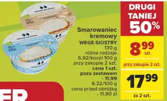 Smarowaniec kremowy WEGE SIOSTRY 130 g