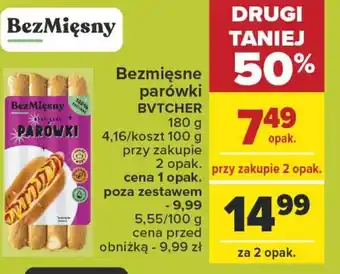 Carrefour Bezmięsne parówki BVTCHER 180 g oferta