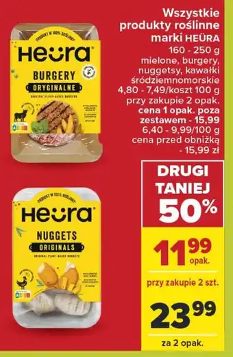 Carrefour Wszystkie produkty roślinne marki HEÜRA 160-250 g oferta