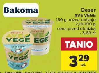 Carrefour Deser AVE VEGE 150 g oferta