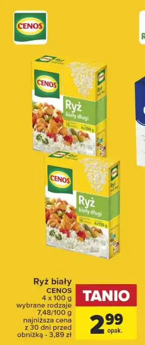 Carrefour Ryż biały CENOS 4 x 100 g oferta