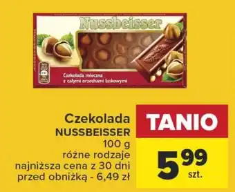 Carrefour Czekolada NUSSBEISSER 100 g oferta