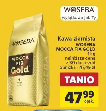 Carrefour Kawa ziarnista WOSEBA MOCCA FIX GOLD 1 kg oferta