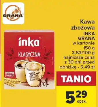Carrefour Kawa zbożowa INKA GRANA 150 g oferta