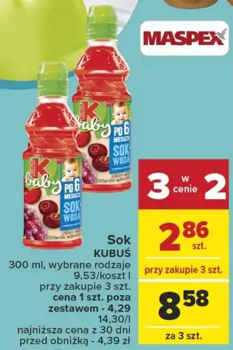 Carrefour Sok KUBUŚ 300 ml oferta